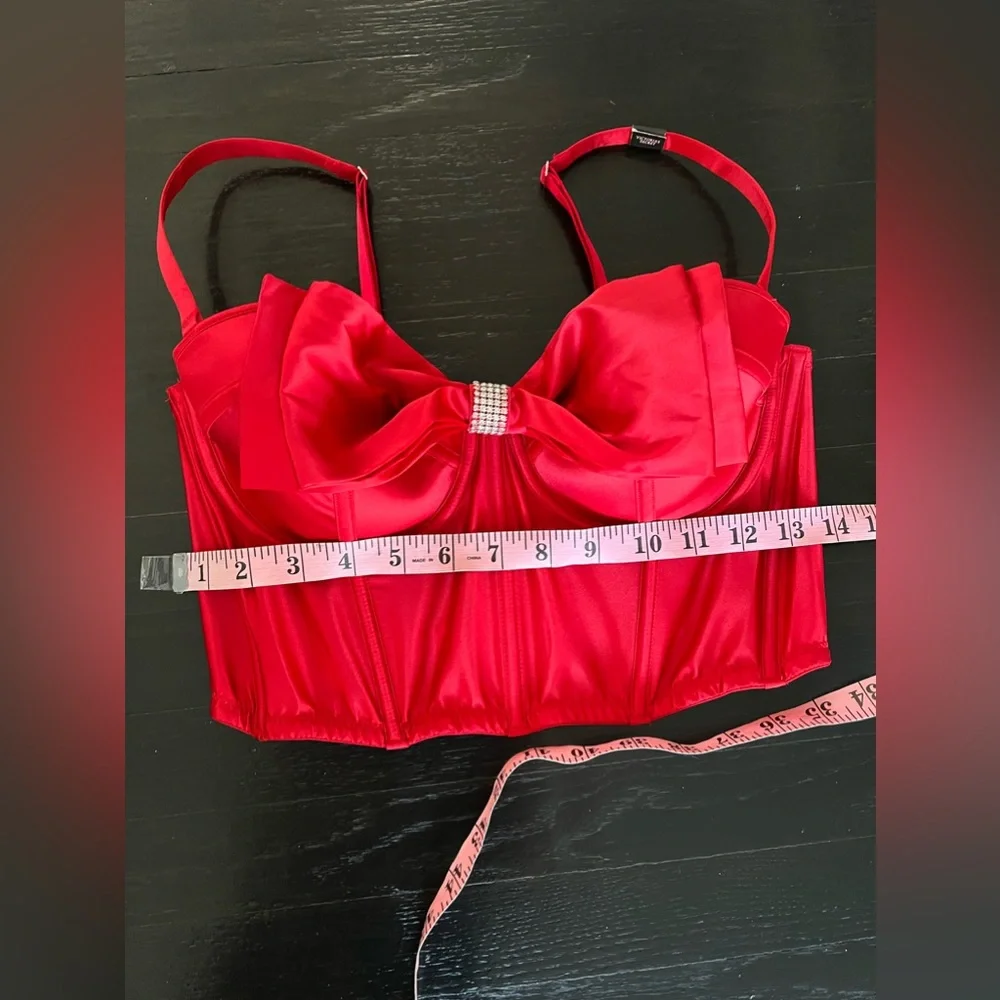 Victoria's Secret Dream Angels Cupped Bow Boned Bra Top size 36C